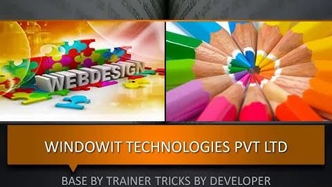 WINDOWIT WEB DESIGNING TRAINING IN CHANDIGARG MOHALI