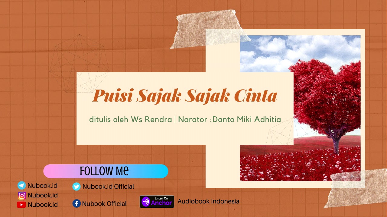 Audiobook Indonesia Puisi Sajak Sajak Cinta Nubook Id Youtube