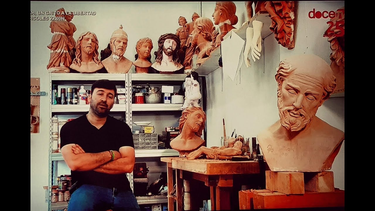 Entrevista Escultor Imginero RAMON MARTIN  en Doce tv El Viso 02 07 2019