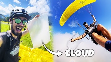 Can You Catch A Cloud In A Bag? Funny Paragliding Video Joke
