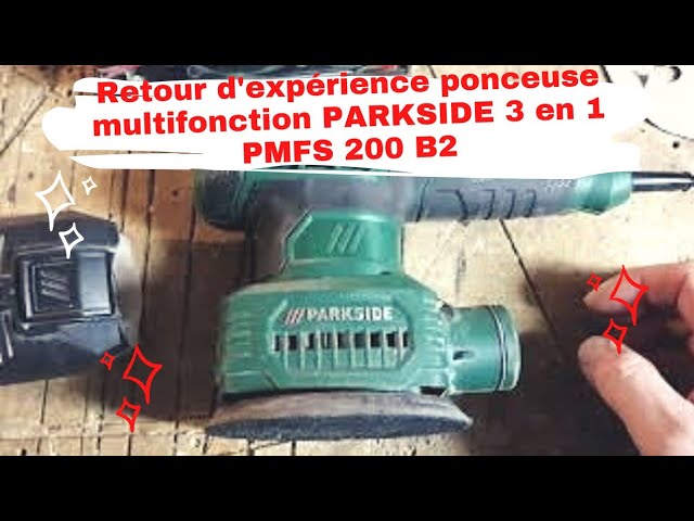 PARKSIDE® Ponceuse excentrique multifonction 3 en 1 ponceuse orbitale,  triangulaire PMFS 200 B2