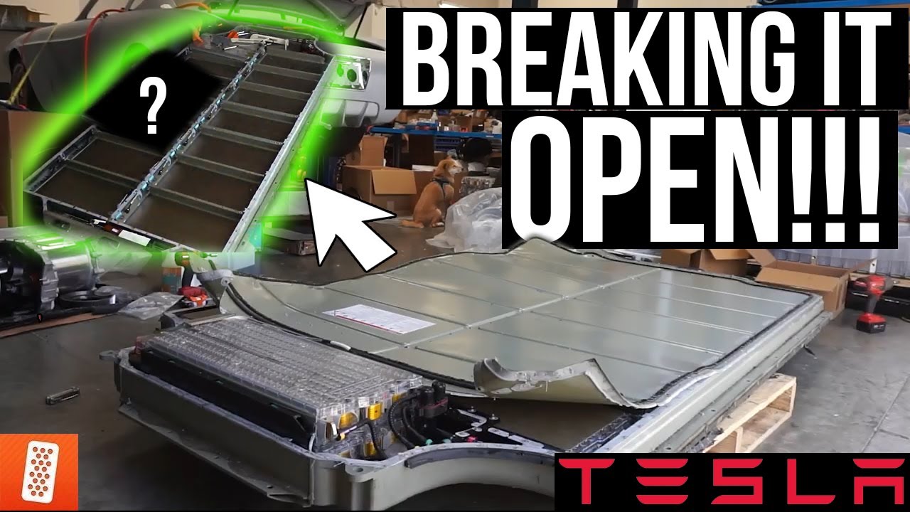 What's Inside a Tesla Model S Battery Pack -- World's FIRST Tesla ...