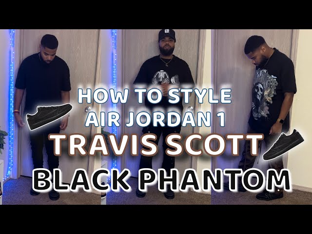 Travis Scott x Air Jordan 1 Low OG SP Black Phantom On-Foot Look