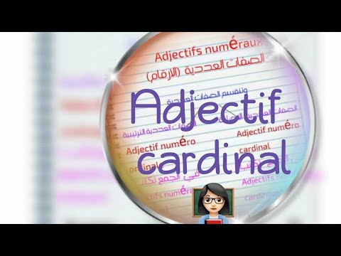 Adjectif cardinal 📓 الصفات العددية