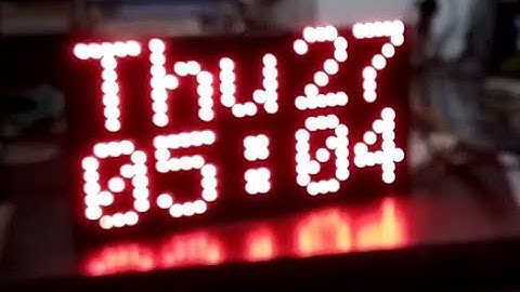 Interfacing 32*16 LED Display (P10) with Arduino and Real Time Clock DS3231