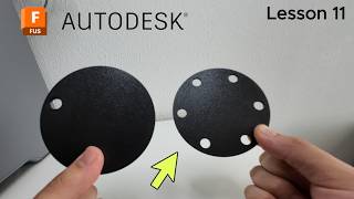 How to use Circular pattern in Fusion for beginners  (lesson 11)