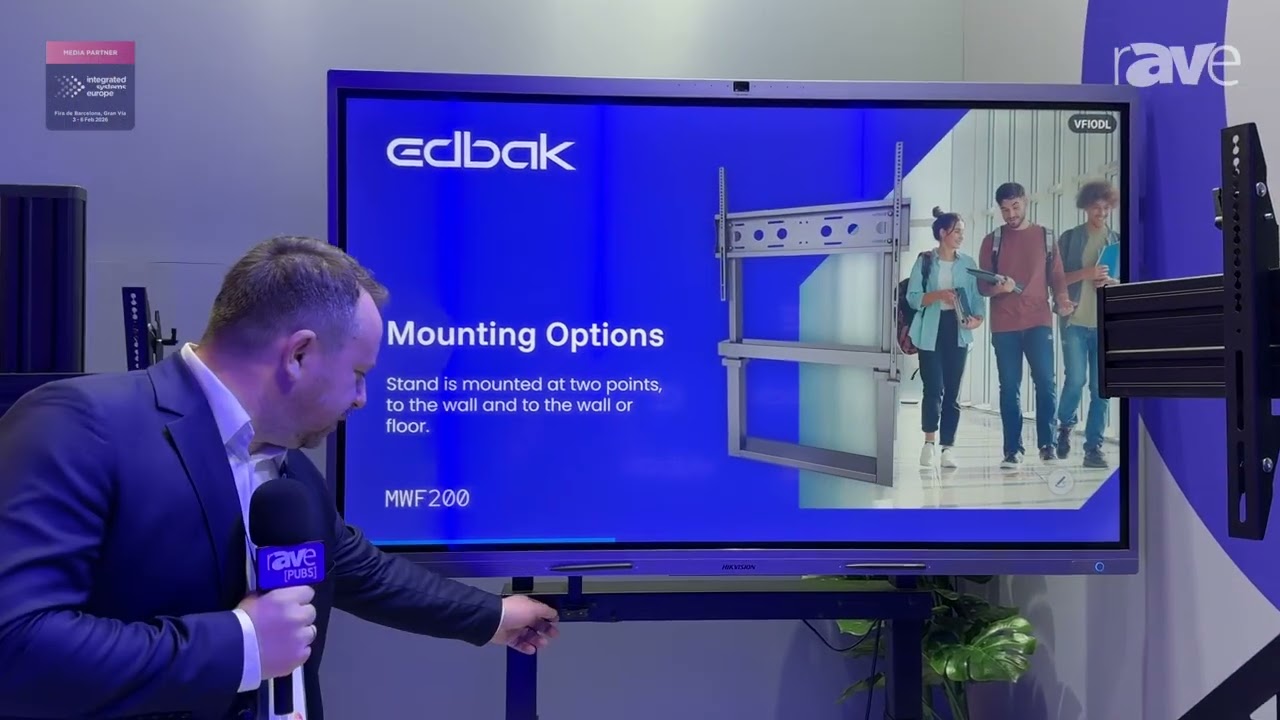ISE 2026: Edbak Introduces MTR200 Height Adjustable Mount