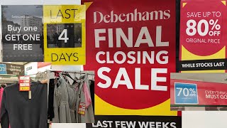 Debenhams UK Final Closing Down Sale  | #Debenhams Sale | shop with me | Everything must go #sale