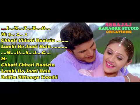 Choti Choti Raaten Karaoke, Tum Bin Movie Song Karaoke