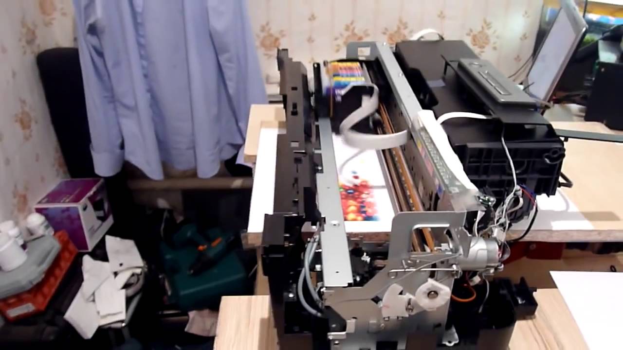 текстильный принтер - YouTube