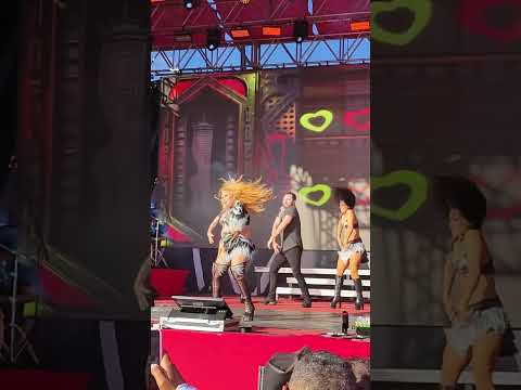 Joelma faz show durante o dia