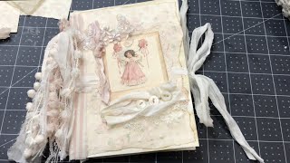 Tutorial - craft with me : create a shabby chic cover from 2 envelopes - the whole process