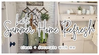 *NEW* LATE SUMMER CLEAN & DECORATE // STYLING NEW HOME DECOR // STYLING ANTIQUES // ROBIN LANE LOWE