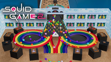 Marble Run Race: Squid Game 2 | El juego del calamar 2 | 3D ANIMATION