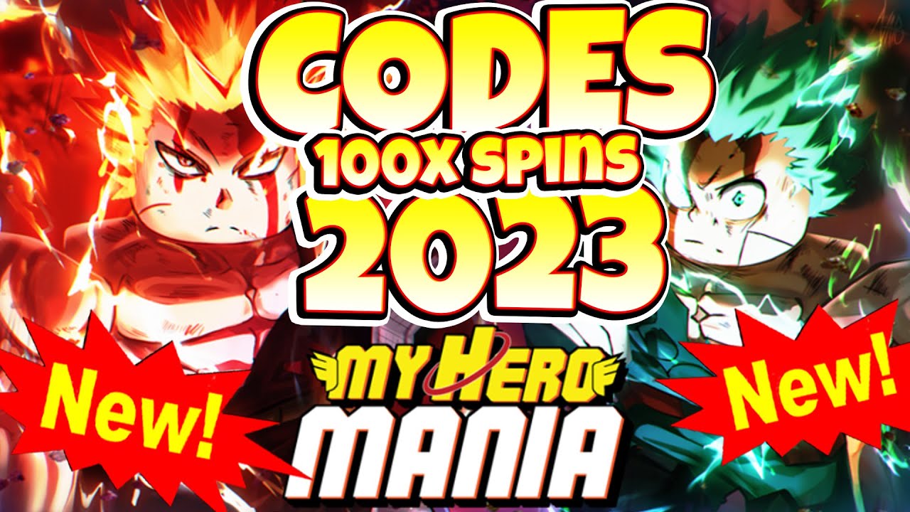 Roblox My Hero Mania Codes (March 2023)