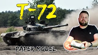 #9 T-72 paper model (part 9) Angraf model kartonowy