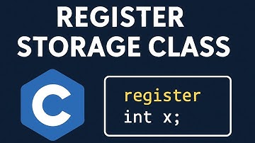 Register Storage Class in C Programming | Register Variable in C Programming
