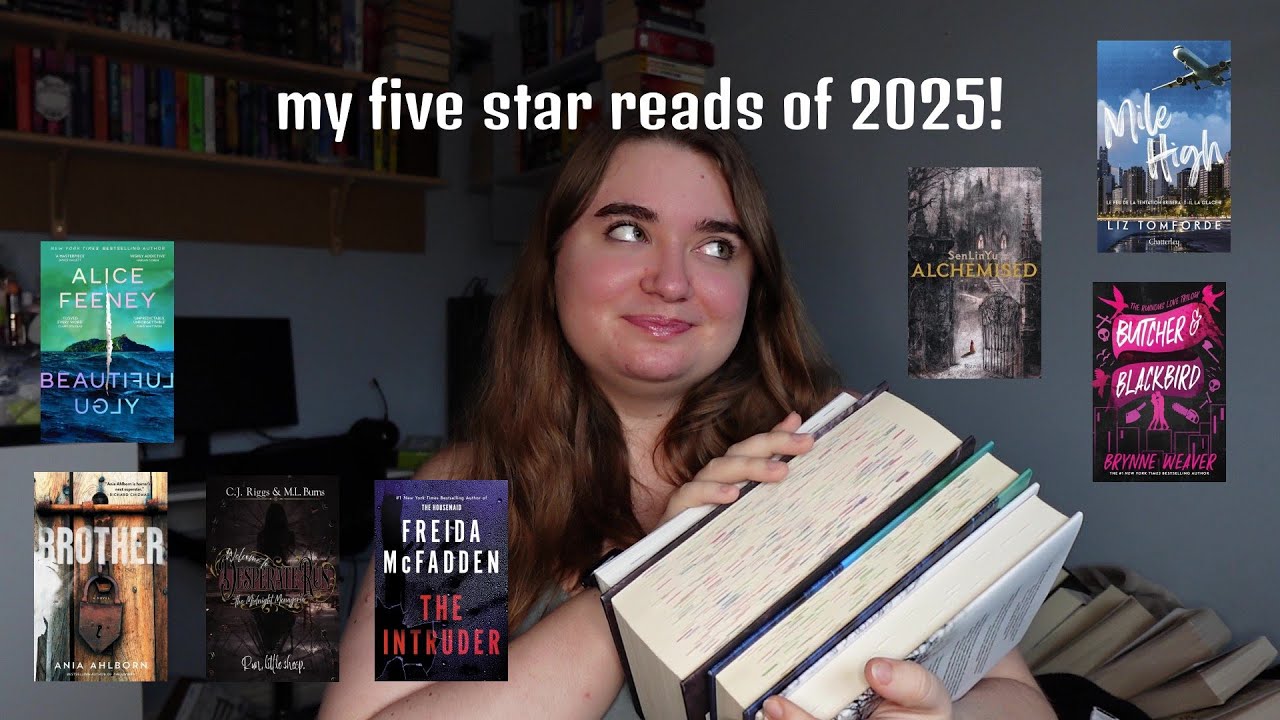 every book i rated five stars in 2025😍📚🤍