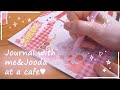 Sub i met my youtube friend journal with me at a cafe  