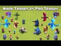 Level 1 troops with rage spell vs max level troops  clash of clans