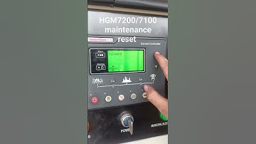 Smartgen Controller HGM7200/7100 Maintenance Reset