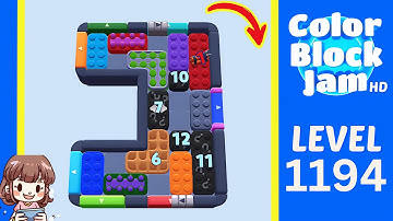 Color Block Jam Level 1194 Solution Walkthrough