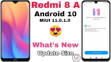 Official India | Redmi 8A Android 10 with Miui 11.0.1.0 Update Rollout | Redmi 8A  Android 10 update