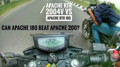 APACHE RTR 200 4V v/s APACHE RTR 180 || (Top End) || (Highway battle) | Bareilly Vlogger