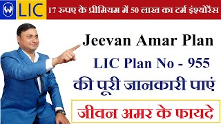 LIC Jeevan Amar Plan 955 in Hindi | एलआईसी जीवन अमर योजना की पूरी जानकारी