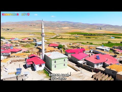 KARAPAZAR KÖYÜ HAVADAN DRONE  GÖRÜNTÜSÜ  DİYADİN/AĞRİ (EMRAH ADAR)