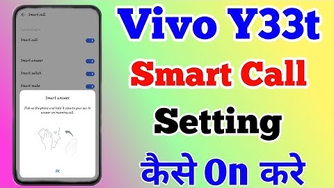 How To Smart Call Setting On Vivo Y33t || Vivo Y33t Smart Call Kaise Kare || Technical Akhilesh