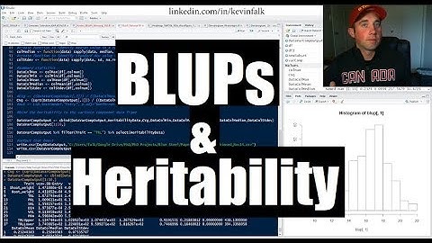 BLUPs and Heritability, Mixed Model Tutorial in R