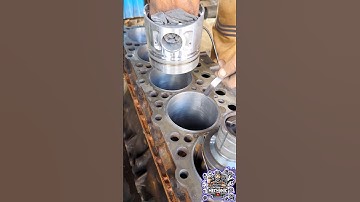 Perfect Liner Clearance Size Check Using Piston & 5 Number Gauge #mechanic #engine #shorts #how #yt