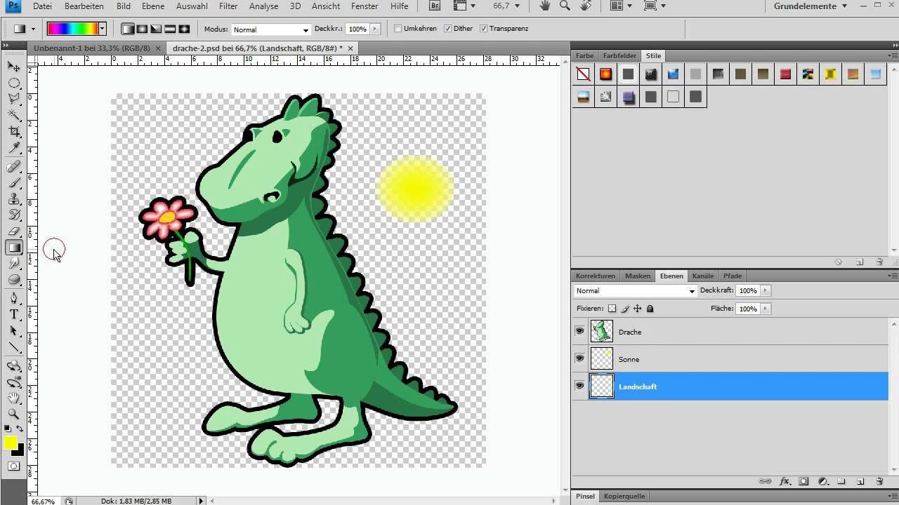 Easy4me Arbeiten mit Ebenen - YouTube