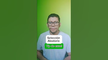 Seleccionar aleatoriamente nombres #exceltips #tecnologia #tips #ordenador #windows