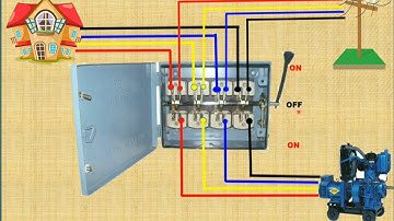 3 phase change over switch connection