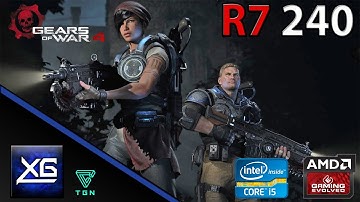 Gears Of War 4 Benchmark On AMD Radeon R7 240 2GB DDR3 | 720p | MIX | FPS - TEST