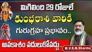 కుంభ రాశి వారికి గురుగ్రహ ప్రభావం ముగిసే సమయం | Guru Graha Effect Ending for Kumba Rasi #kumbharasi