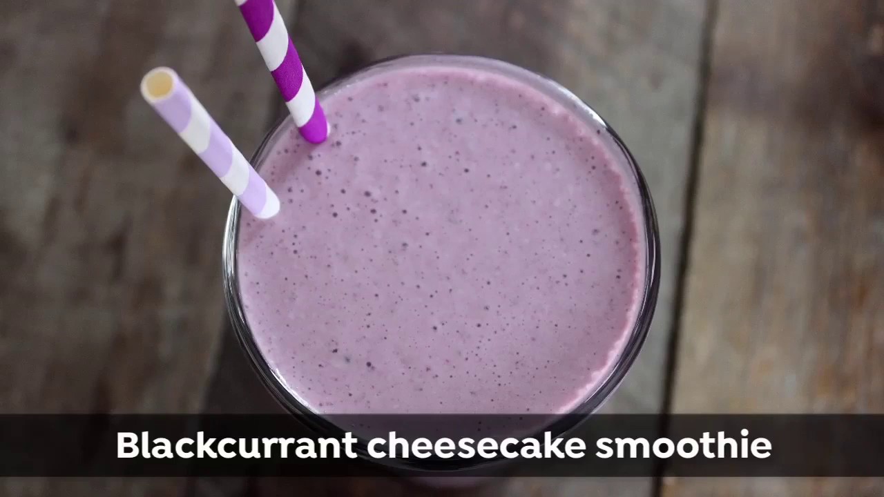 Blackcurrant Cheesecake Smoothie healthy food recipes