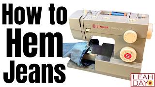 Beginner Sewing - How To Hem Jeans With Standard Hem Step - By - Step