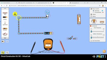 CONSTRUCTING A SIMPLE CIRCUIT USING VIRTUAL LAB