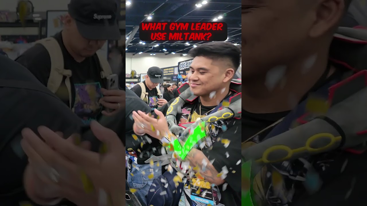 He won a free slab from this trivia #pokemon #pokemonchannel #pokemoncards #cardshow #pokemontcg