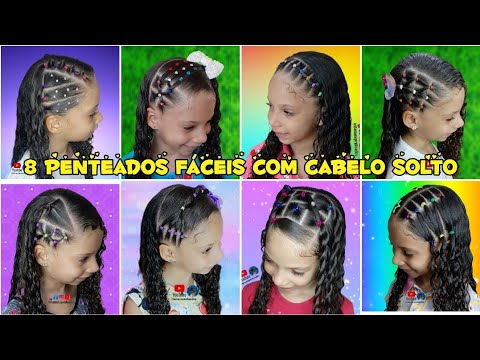 8 ideias de penteados com tiara infantil para mudar o visual