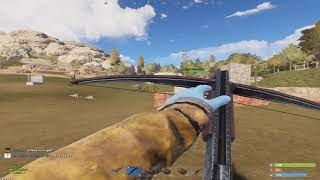 RUST 150m crossbow headshot