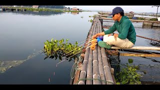 TEKNIK MEMANCING DENGAN PELAMPUNG DI PINGGIRAN KJA CIRATA JAWA BARAT