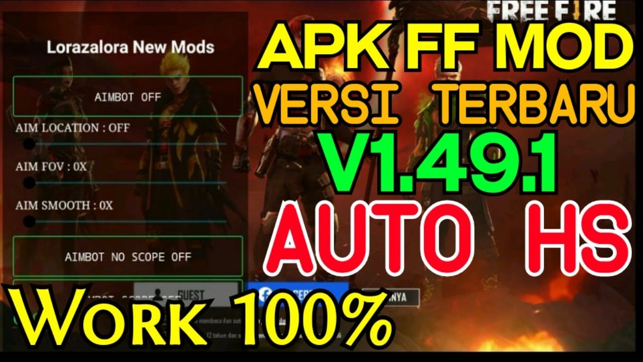 Cheat Ff Terbaru 2020 Mod Menu  Apk Ff Mod Lora VIP Auto Headshot 😍😍