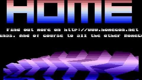 HomeCon 5 Invitation - 16k Atari 8-Bit Intro for by JAC! of WUDSN (2010)