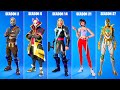 Evolution of Fortnite Tier 1 Battle Pass Skins (Chapter 1 Season 1 - Chapter 4 Season OG)