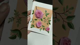 Floral painting using clay || #short #shorts