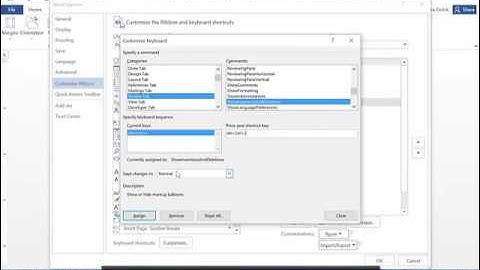 Creating Custom Keyboard Shortcuts on Word